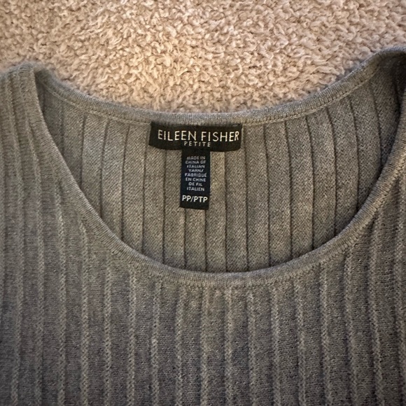 Eileen Fisher Gray Sweater Dress - Picture 3 of 4